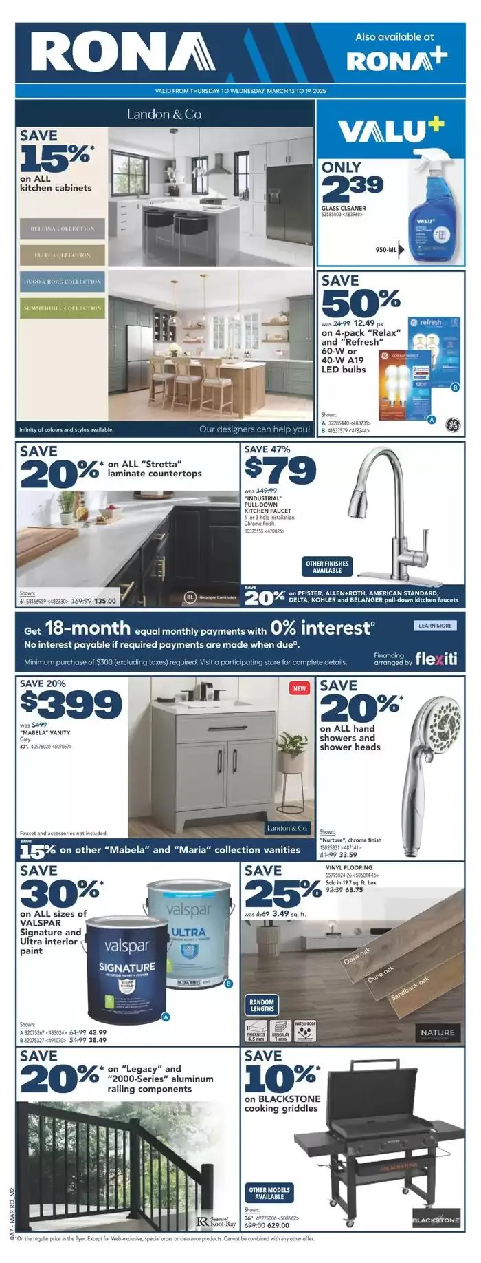 RONA Weekly ad from March 13 to March 19 2025 - flyer page 1