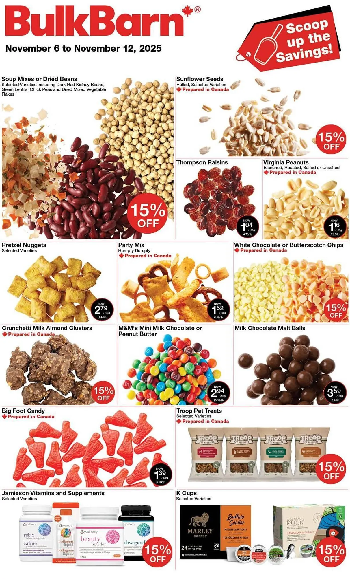 Bulk Barn flyer from November 6 to November 12 2025 - flyer page 1