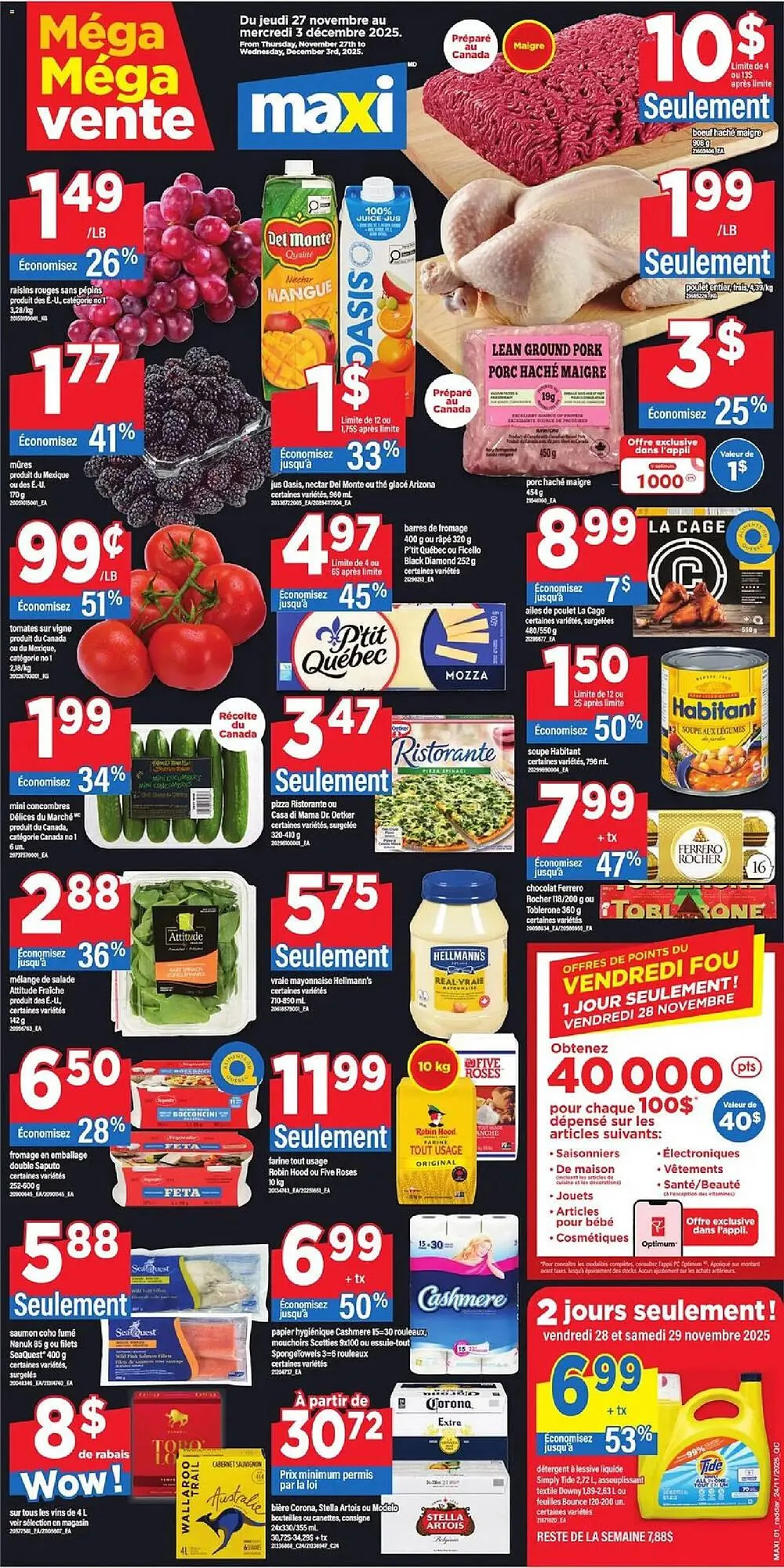 Maxi flyer from November 27 to December 3 2025 - flyer page 1