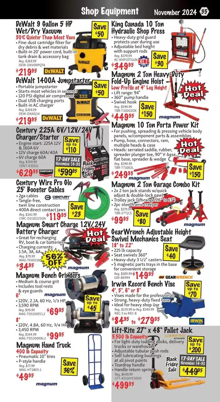 KMS Tools November 2024 Black Friday Sale from November 1 to November 15 2024 - flyer page 35