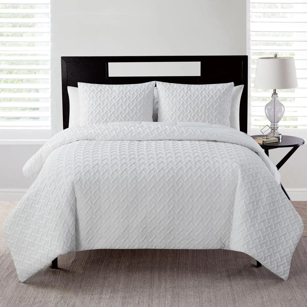 Nina II Microfiber Modern & Contemporary Comforter Set