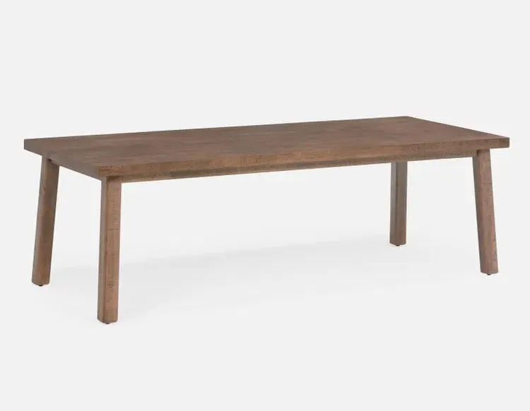 THESSALIA distressed solid mango wood large dining table 240 cm