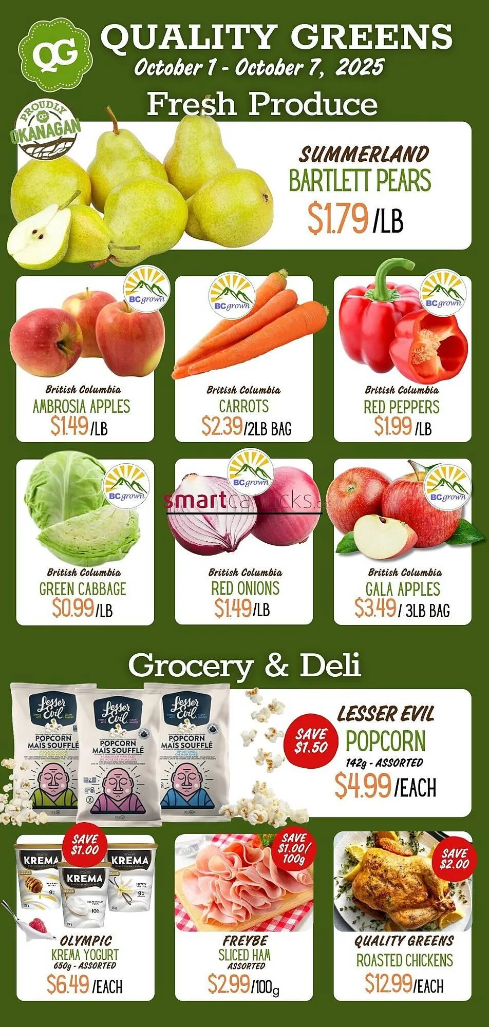 Quality Greens flyer from October 1 to October 31 2025 - flyer page 1
