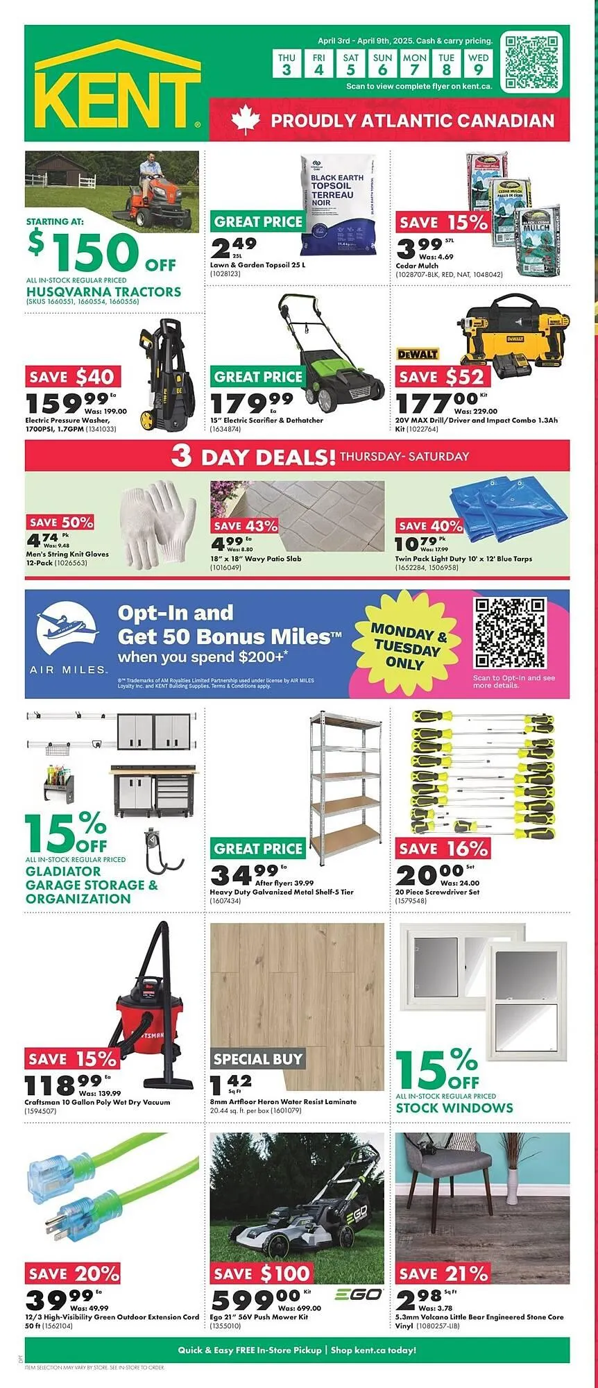 Kent flyer from April 2 to May 31 2025 - flyer page 1