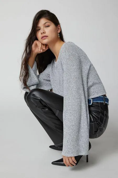 Urban Renewal Remnants Loose Knit Drippy Sweater