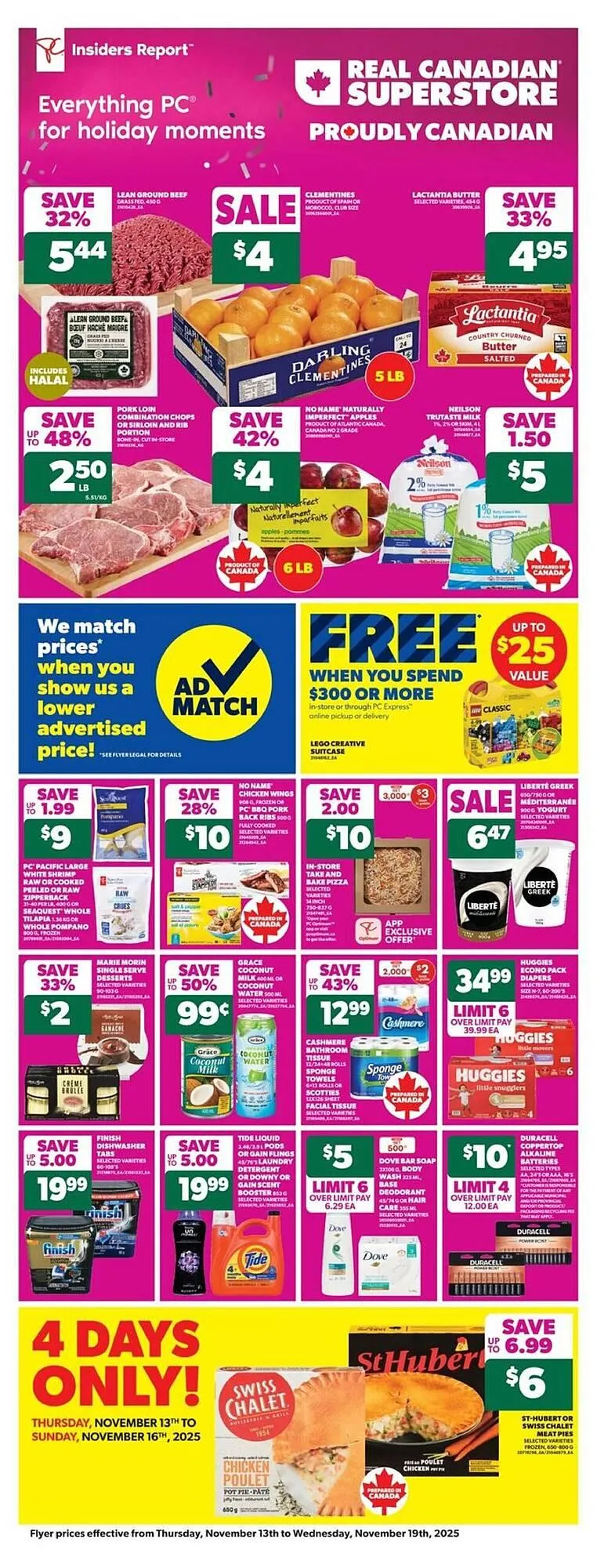 Real Canadian Superstore flyer from November 13 to November 20 2025 - flyer page 1