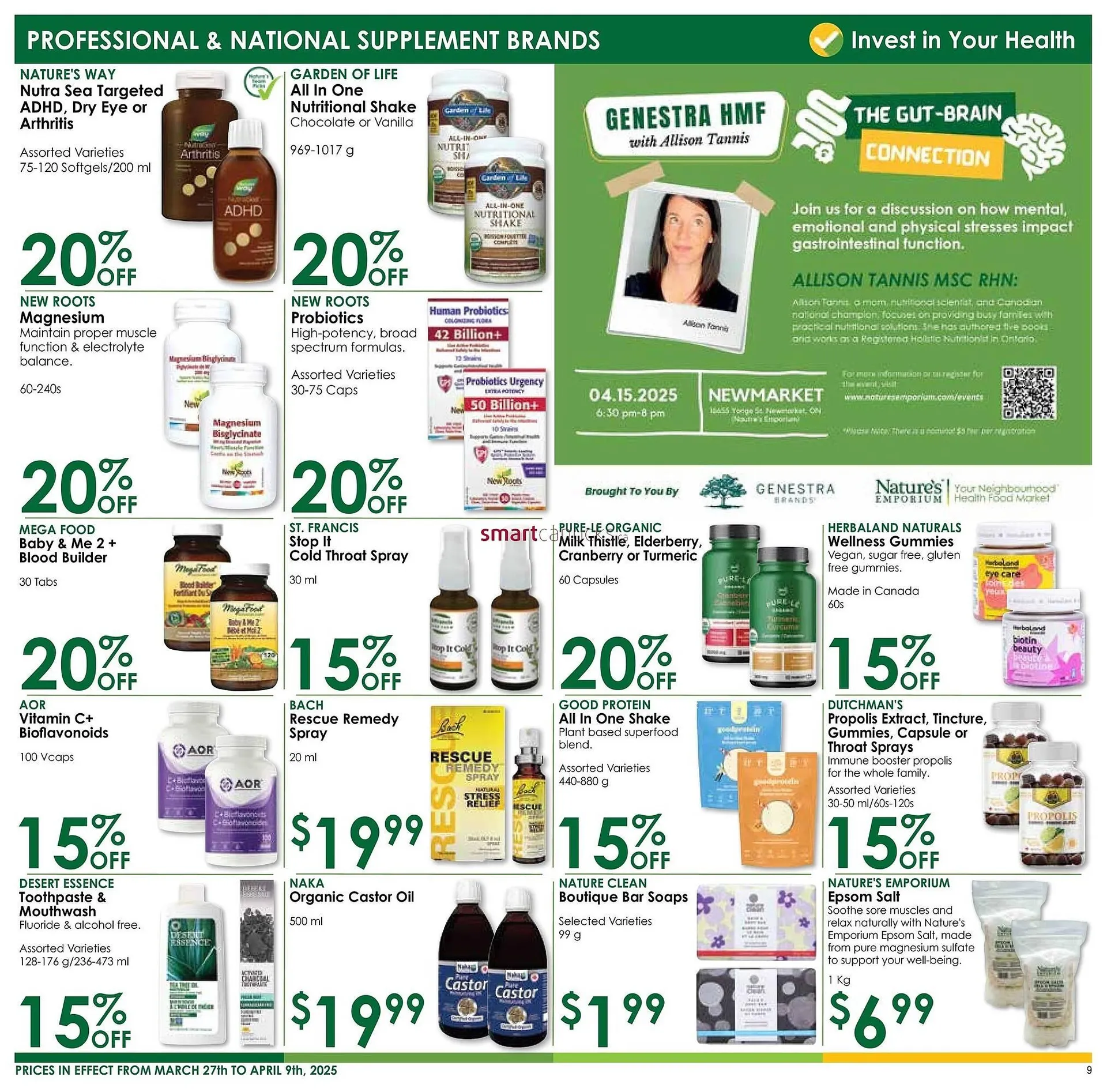 Nature's Emporium flyer from March 27 to April 2 2025 - flyer page 9