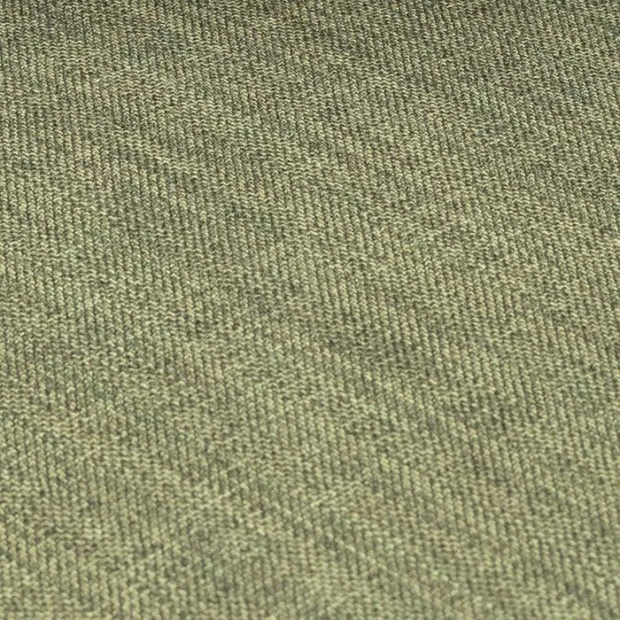 Kort & Co. Freeman 80” Avocado Green Linen-Look Fabric Condo Size Sofa with Wood Base and Legs