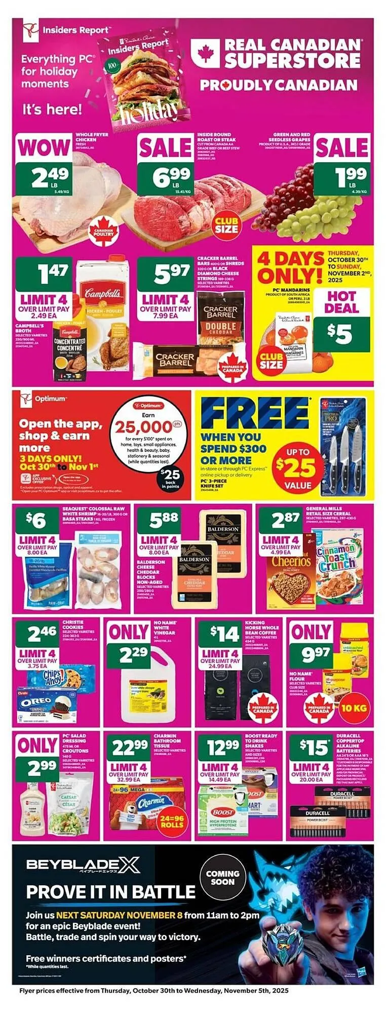 Real Canadian Superstore flyer from October 30 to November 5 2025 - flyer page 1