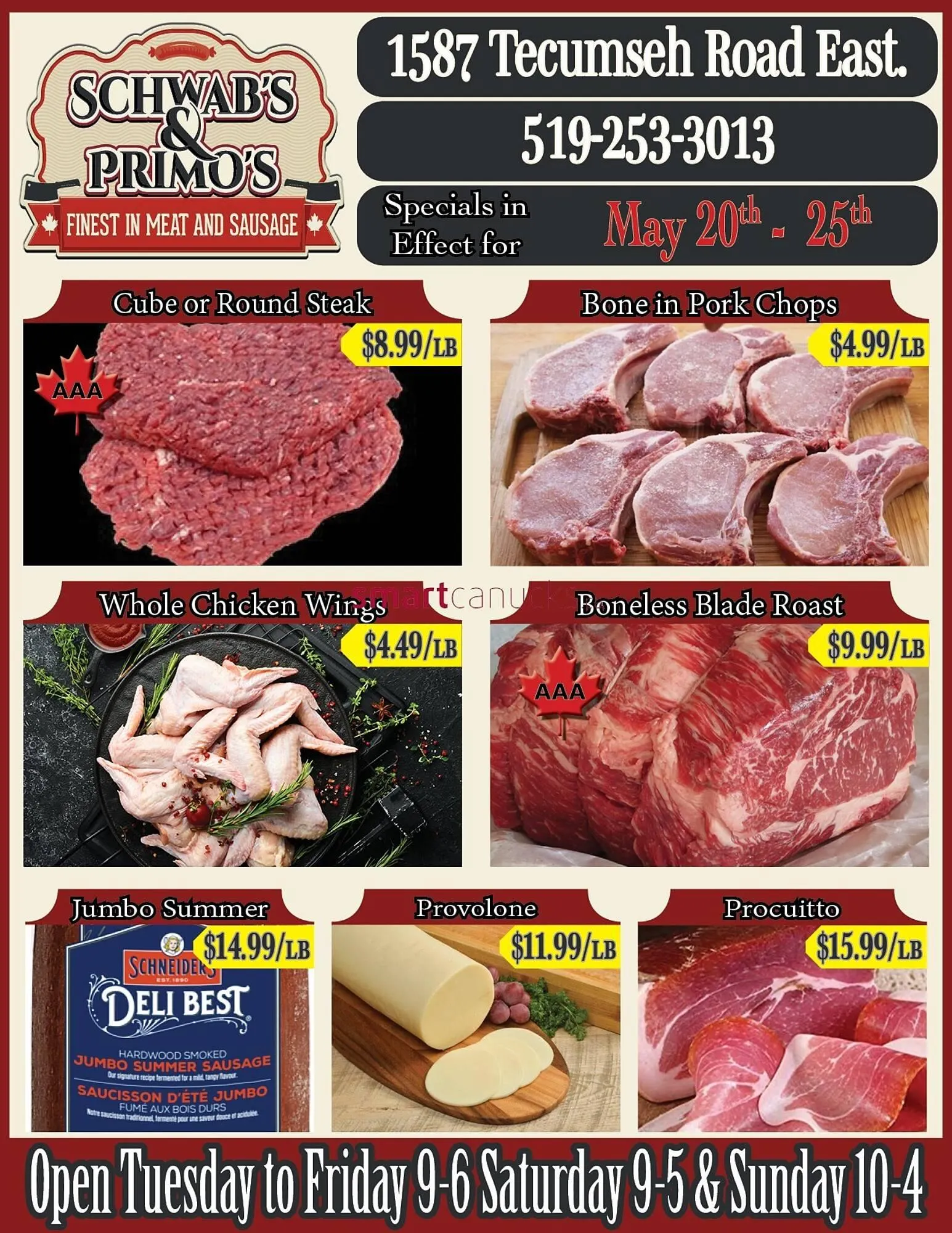 Schwabs & Primos flyer - 1