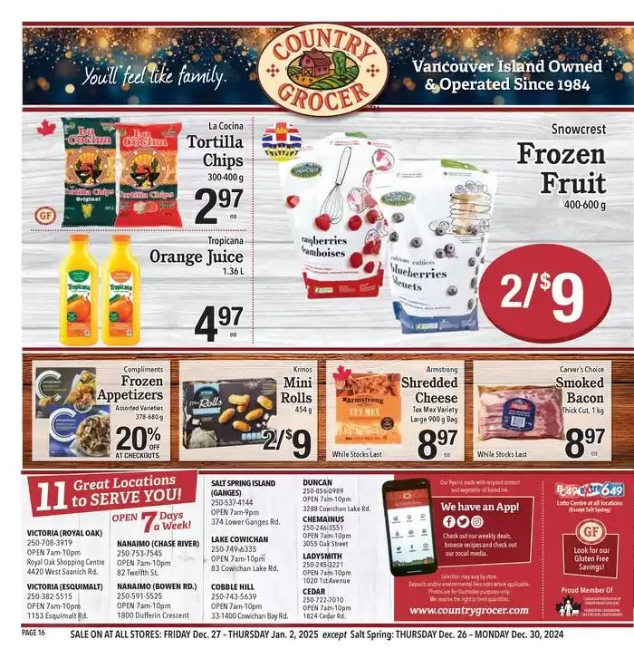 Great offer for all customers from December 26 to January 9 2025 - flyer page 16