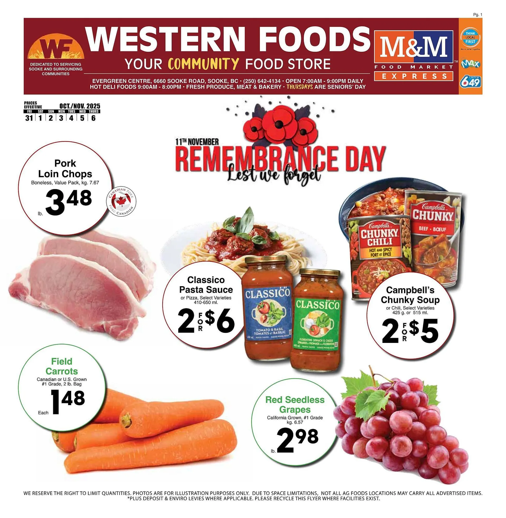 Western Foods flyer from October 31 to November 6 2025 - flyer page 1