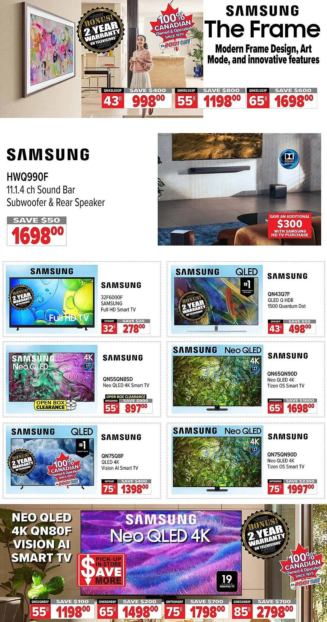 2001 Audio Video flyer from October 10 to October 23 2025 - flyer page 3