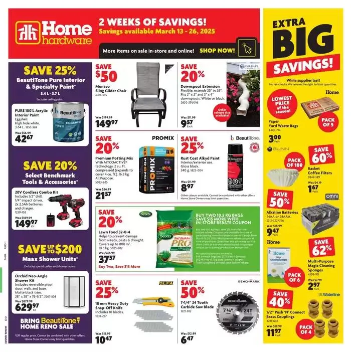 Offers for bargain hunters from March 13 to March 26 2025 - flyer page 1