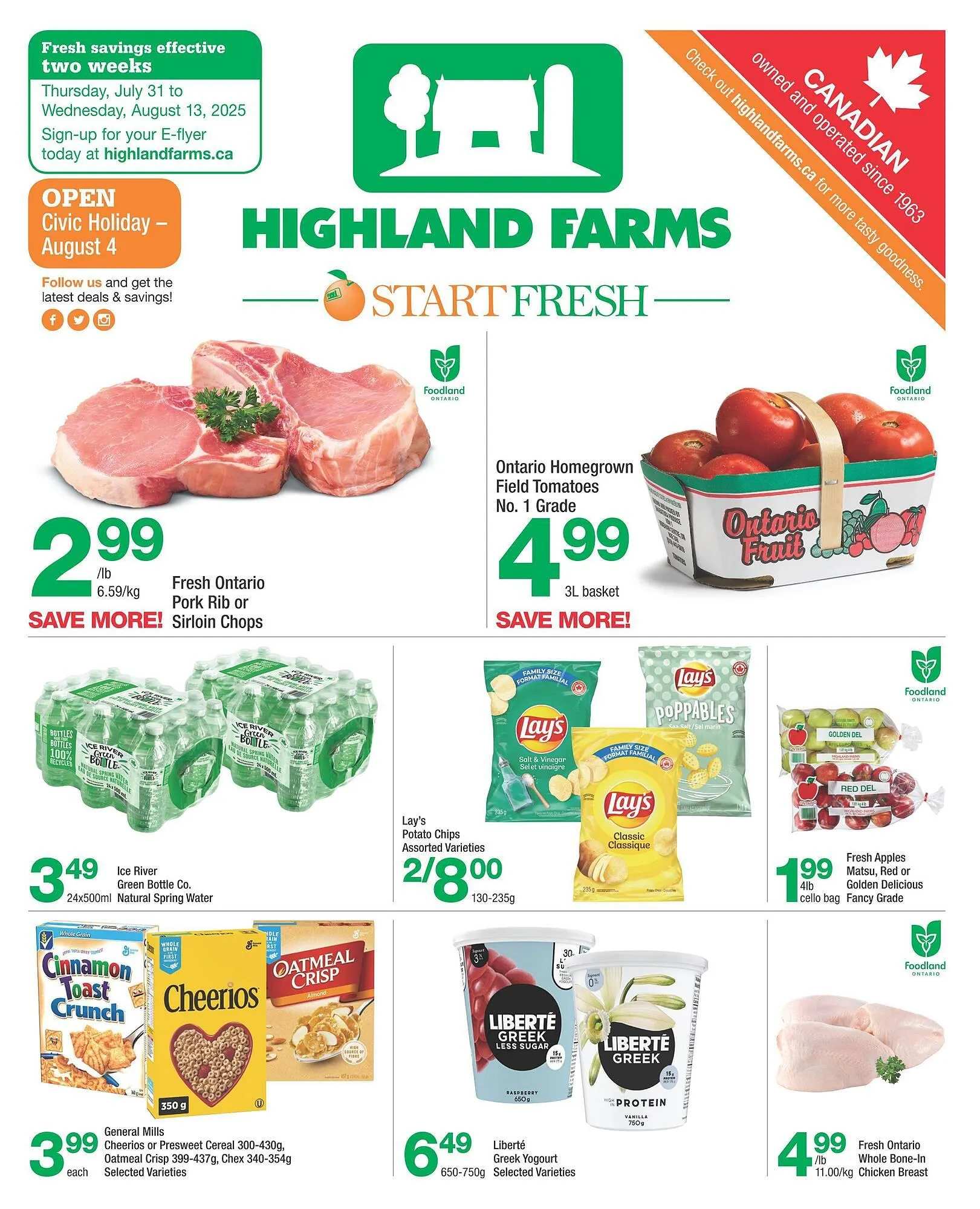 Highland Farms flyer - 1