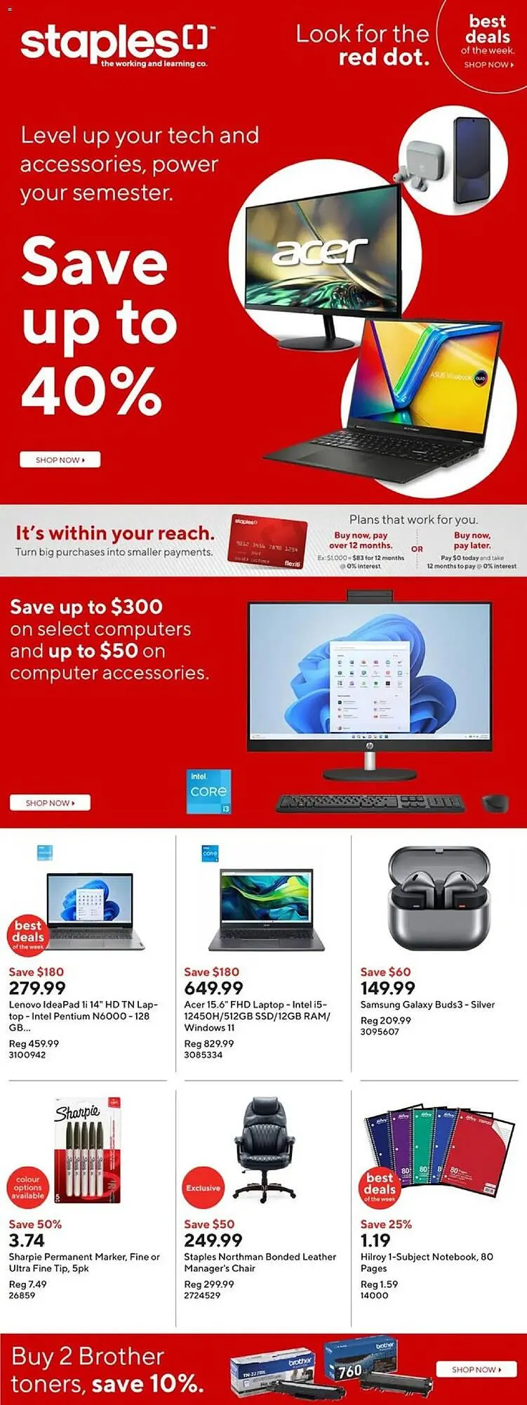 Staples flyer from January 8 to January 14 2025 - flyer page 1