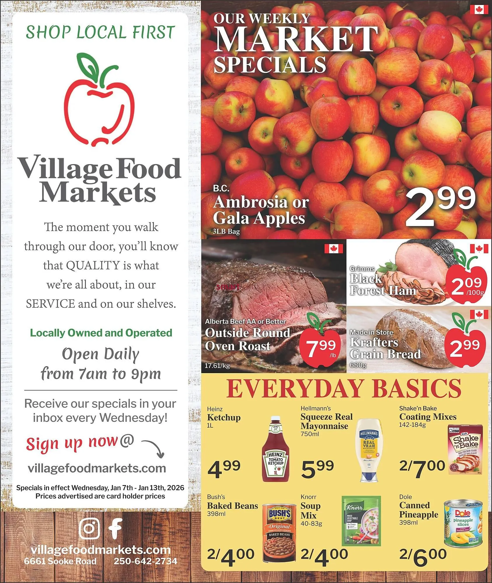 Village Food Markets flyer from January 7 to January 13 2026 - flyer page 1