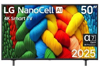50" LG 50NANO80AUA NanoCell AI NANO80 4K Smart TV 2025