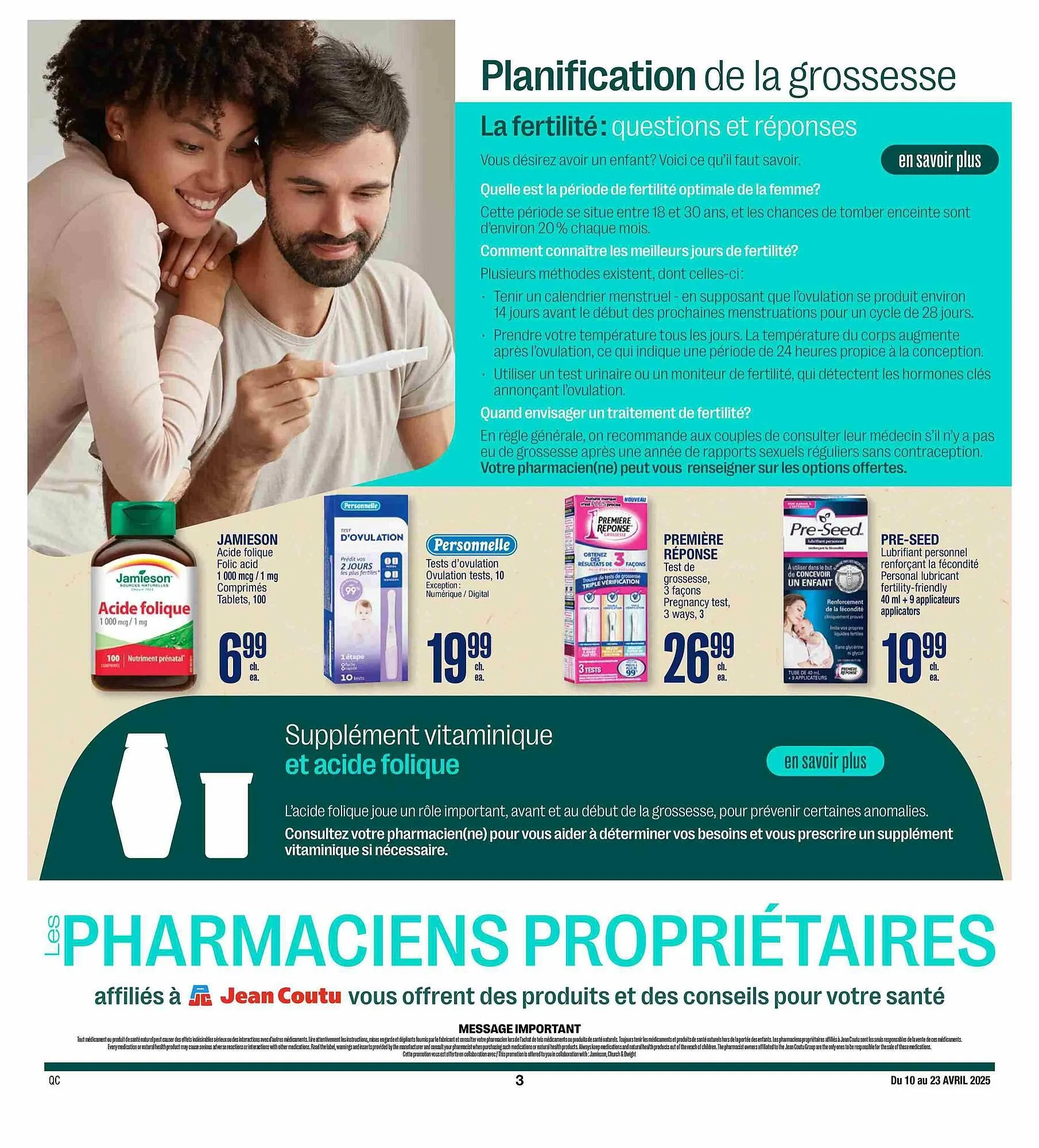 Jean Coutu flyer from April 10 to April 23 2025 - flyer page 3