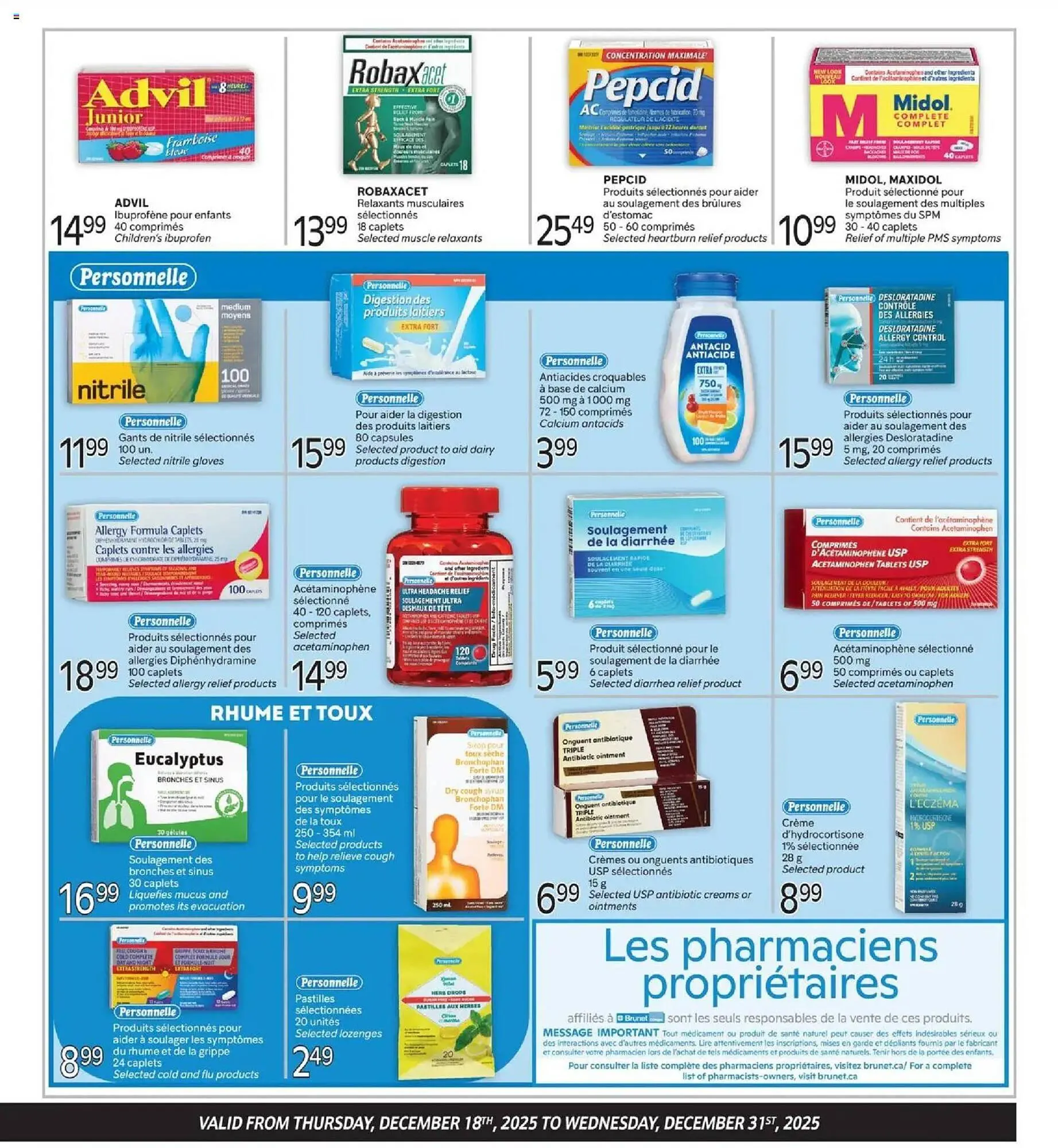 Brunet flyer from December 18 to December 31 2025 - flyer page 3