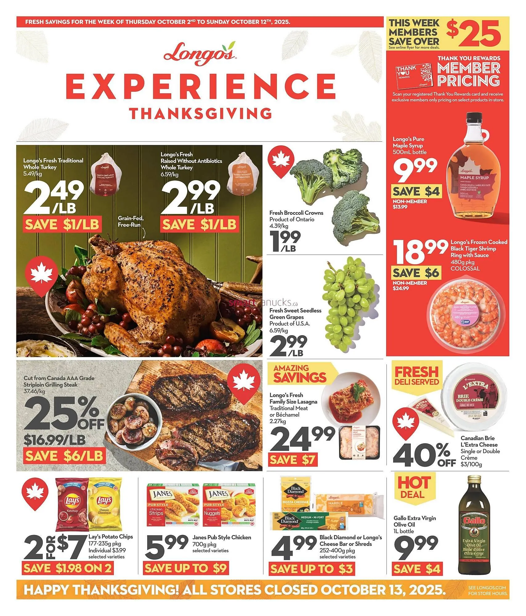 Longo's flyer from October 2 to October 8 2025 - flyer page 1