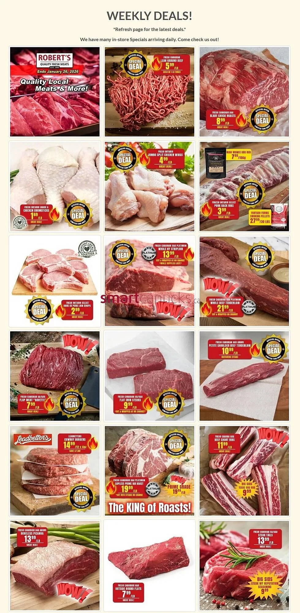 Roberts Fresh and Boxed Meats flyer - 1