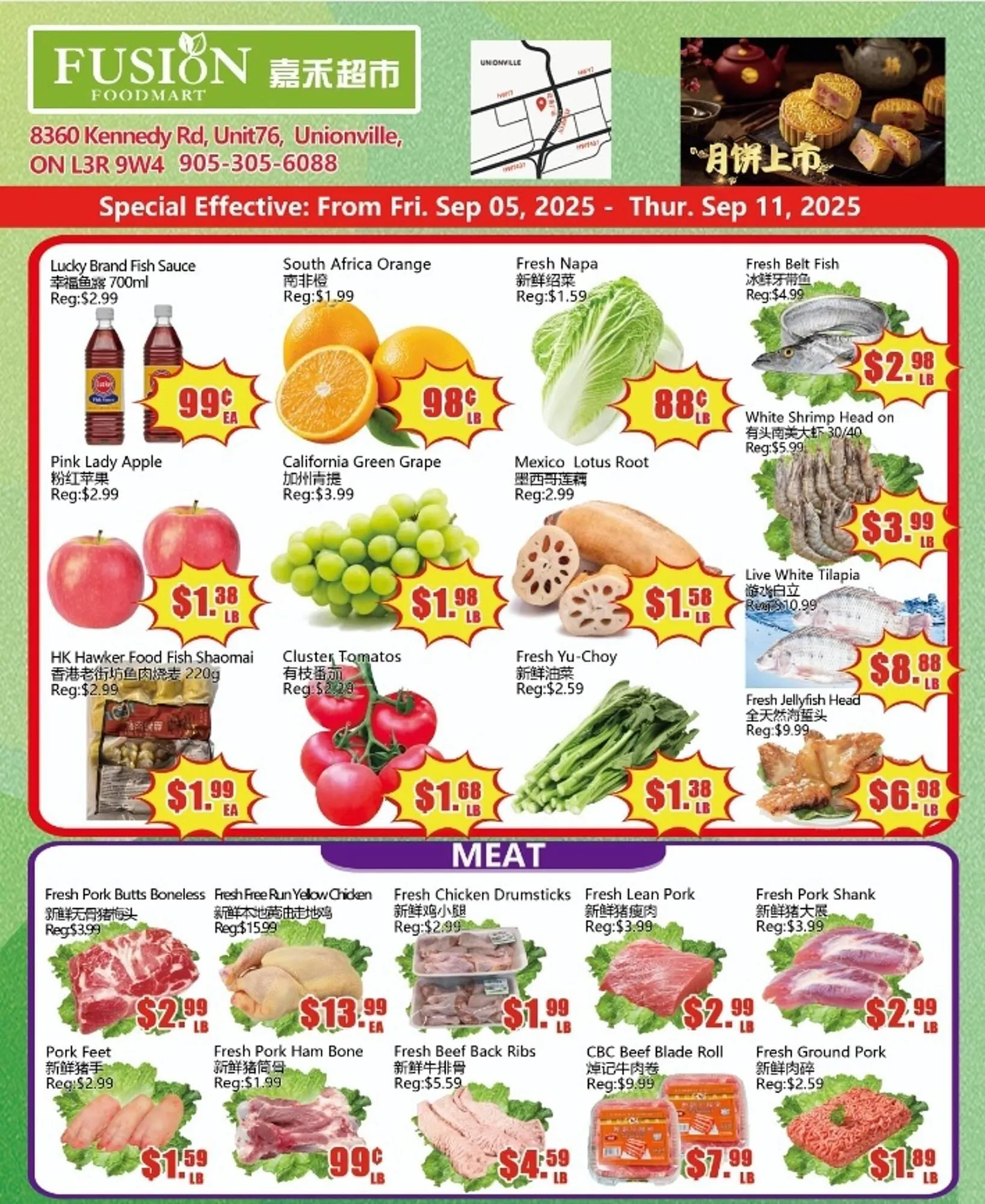 Fusion Supermarket flyer from September 5 to September 11 2025 - flyer page 1