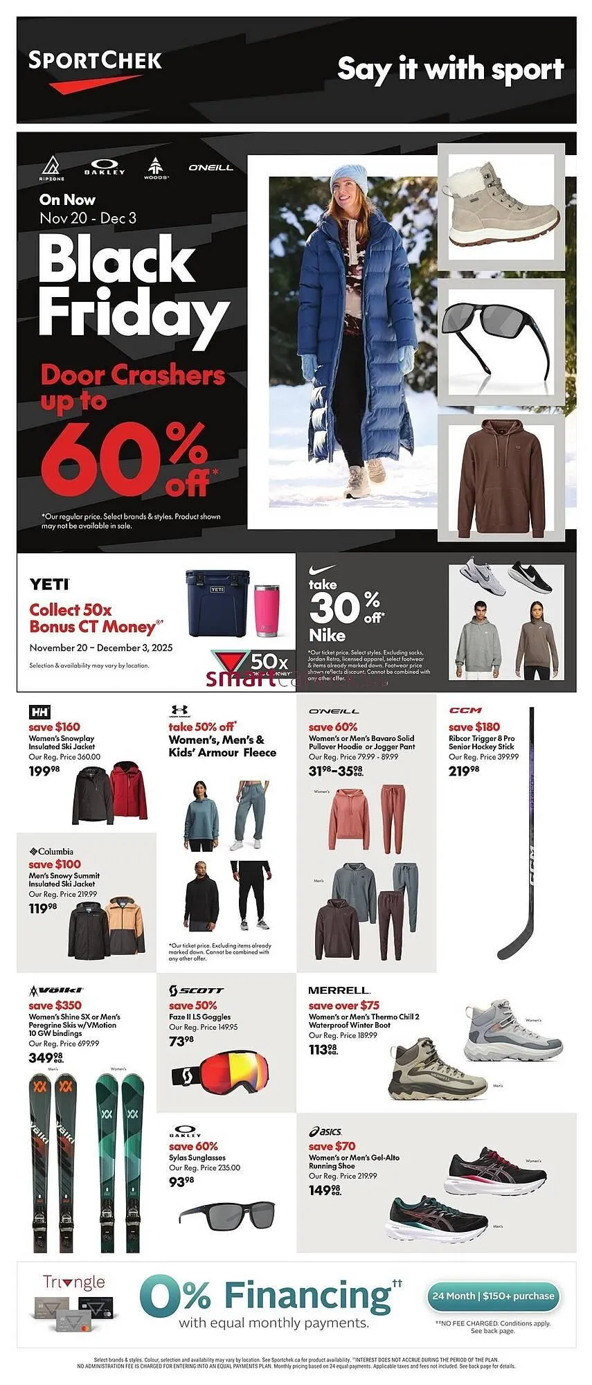 Sport Chek flyer from November 20 to November 26 2025 - flyer page 1