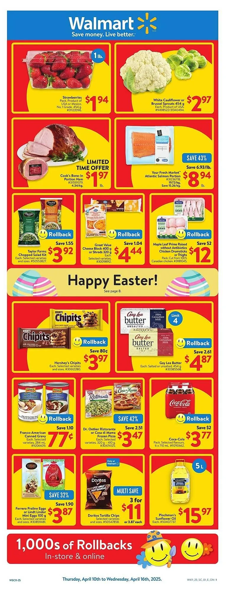Walmart flyer from April 10 to April 16 2025 - flyer page 1