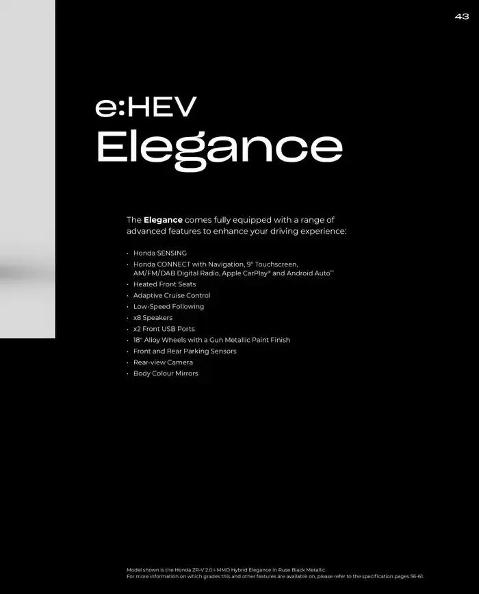 Honda ZR-V from February 28 to February 28 2026 - flyer page 43