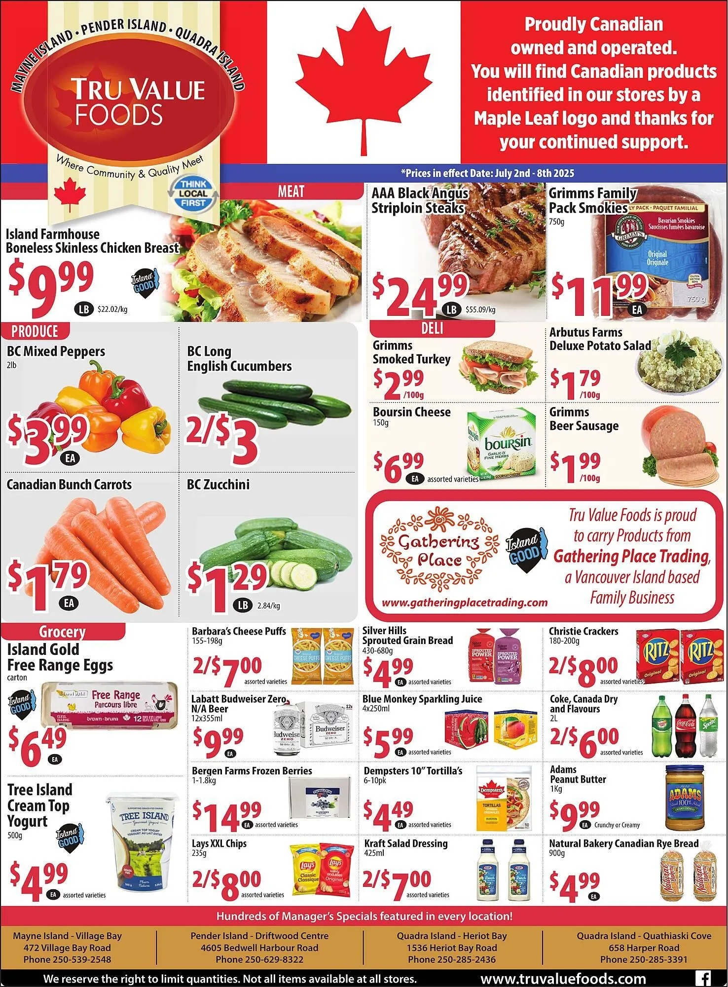 Tru Value Foods flyer from July 2 to July 8 2025 - flyer page 1