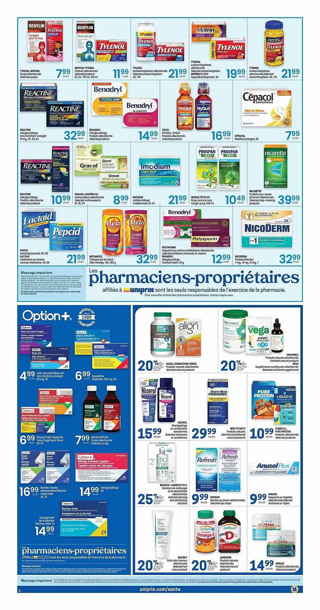 Uniprix flyer from March 18 to March 25 2026 - flyer page 5