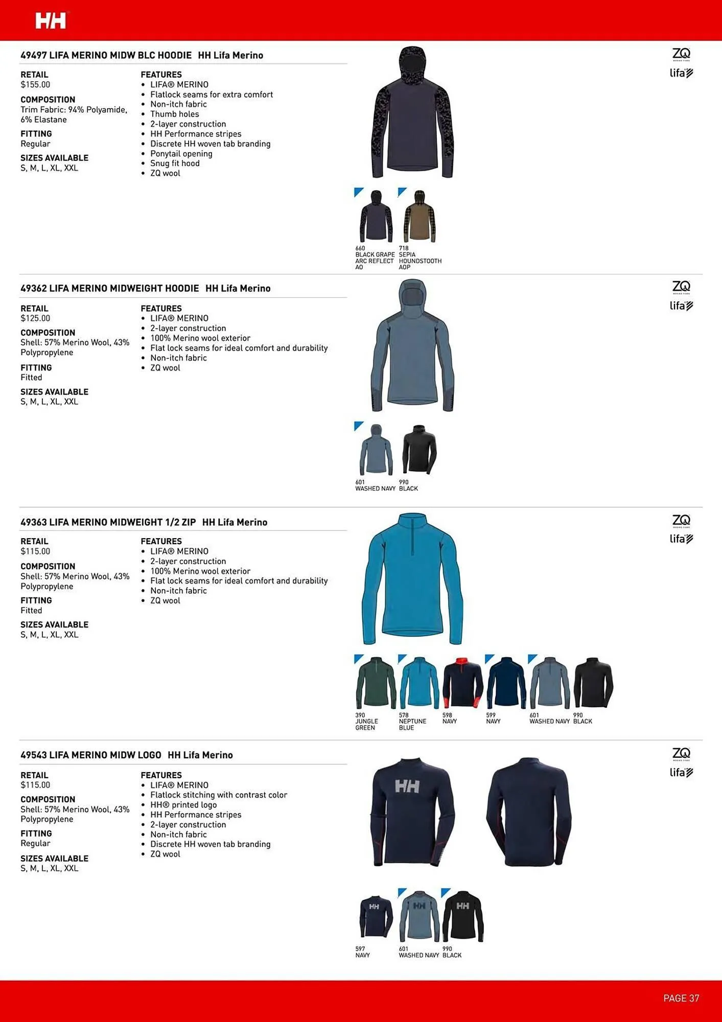 Helly Hansen flyer from September 11 to February 28 2026 - flyer page 37
