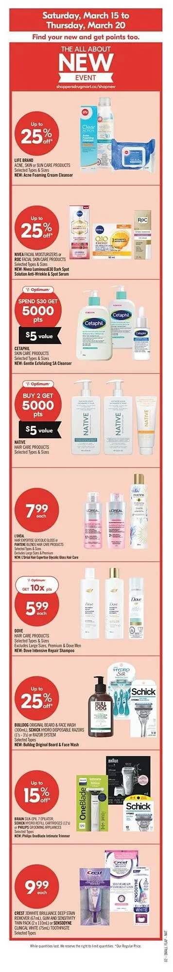 Shoppers Drug Mart flyer from March 15 to March 21 2025 - flyer page 3