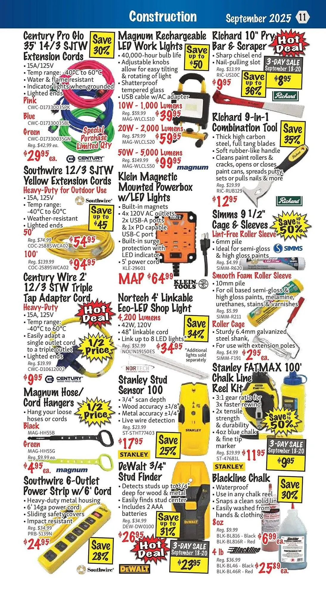 KMS Tools flyer from September 1 to September 15 2025 - flyer page 11