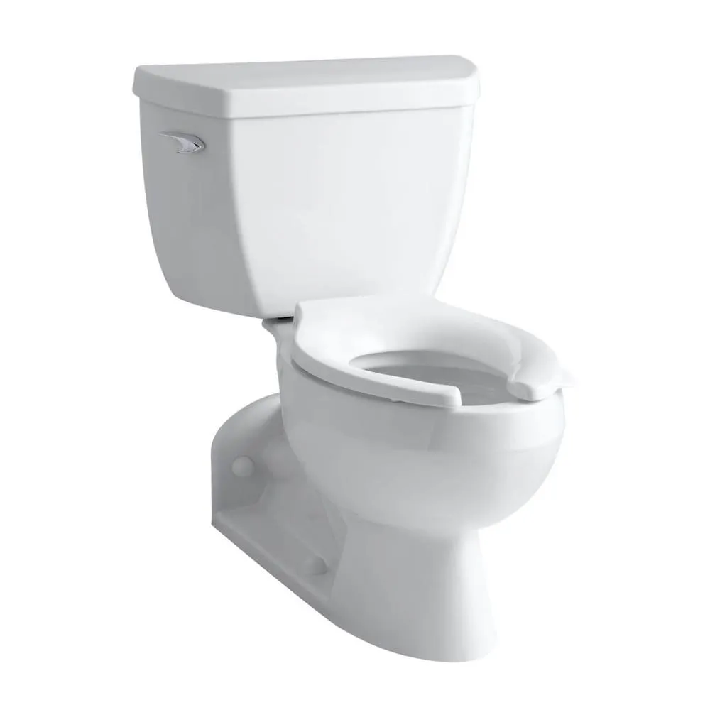 Barrington 4-Inch Rough-In 2-piece 1.6 GPF Single Flush Elongated Toilet in White Seat Not Included