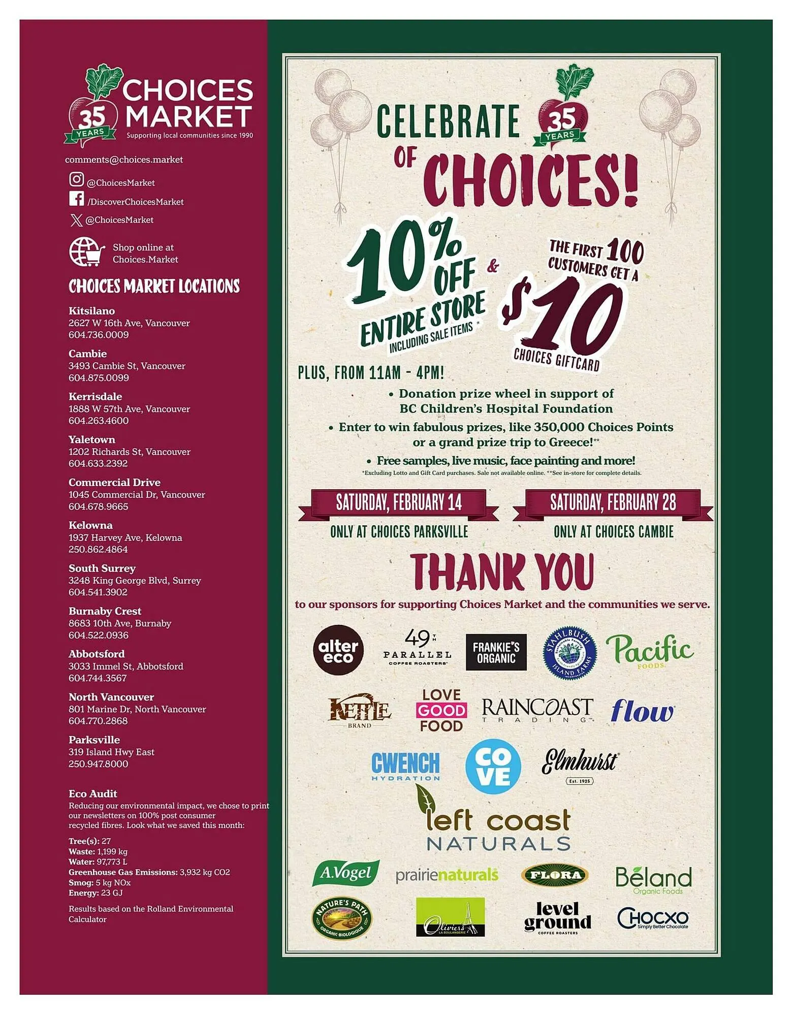 Choices Market flyer from February 1 to February 28 2026 - flyer page 16