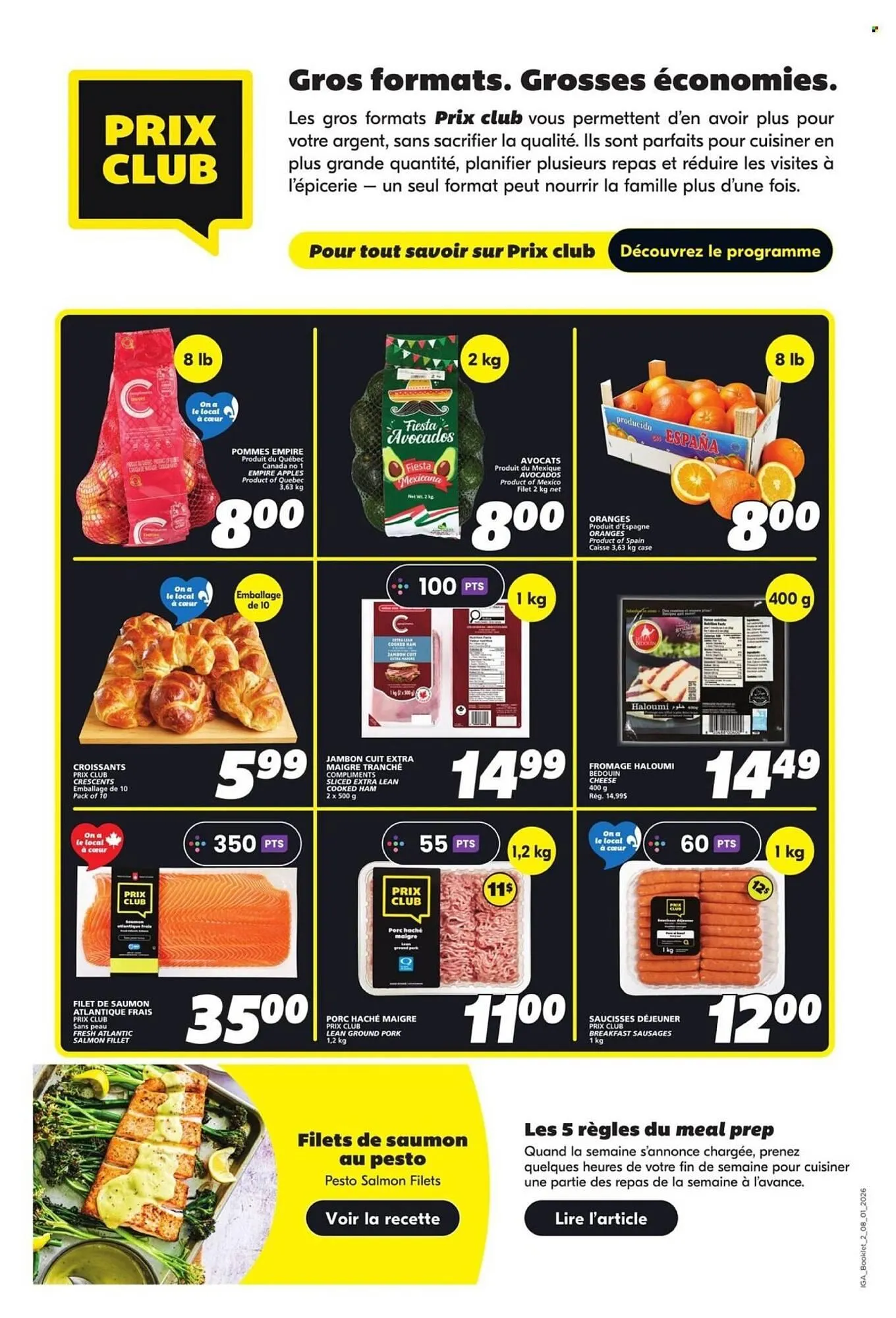 IGA flyer from January 8 to January 14 2026 - flyer page 2