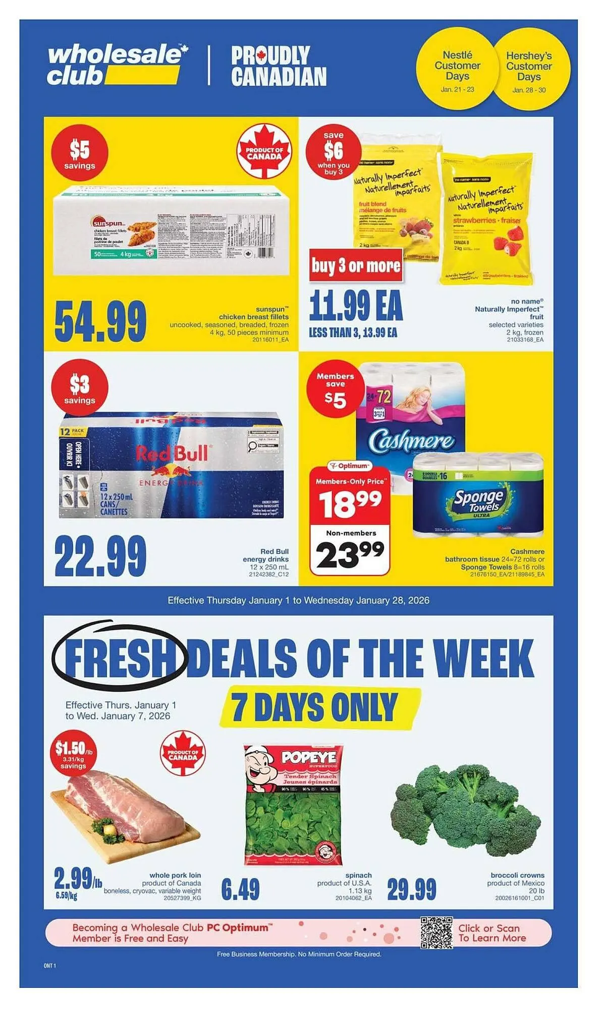 Wholesale Club flyer from January 1 to January 8 2026 - flyer page 1