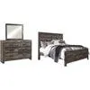 Wynnlow 5 Piece King Panel Bedroom - Gray