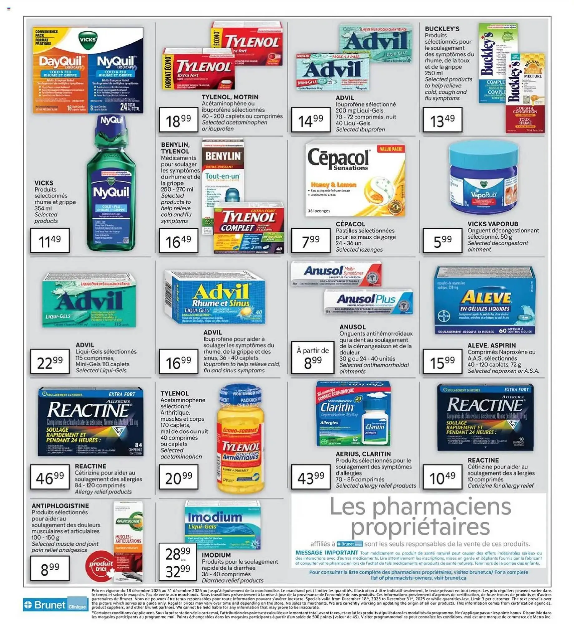 Brunet flyer from December 18 to December 31 2025 - flyer page 4