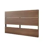 Celebri-T Queen Size Headboard and Platform Bed, Walnut