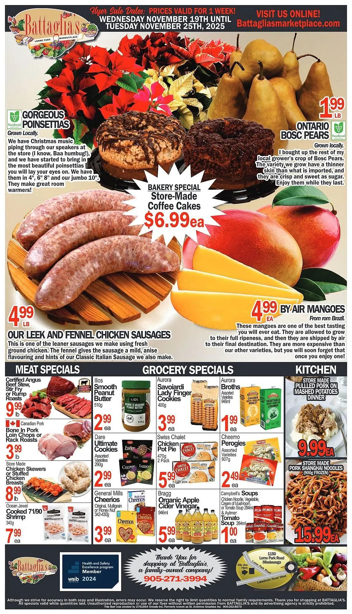 Battaglia's Marketplace flyer from November 19 to November 25 2025 - flyer page 1