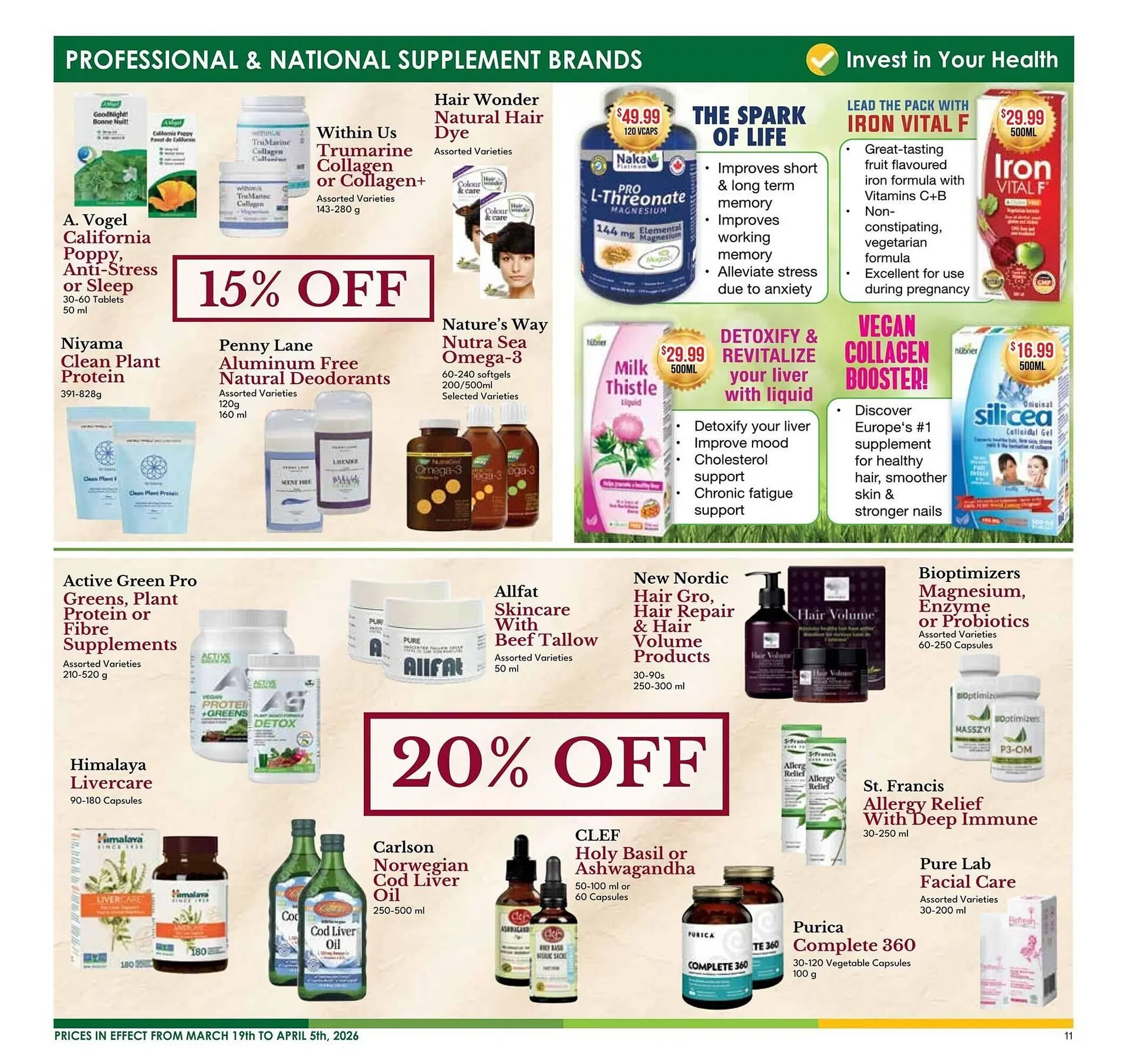 Nature's Emporium flyer from March 20 to March 27 2026 - flyer page 11