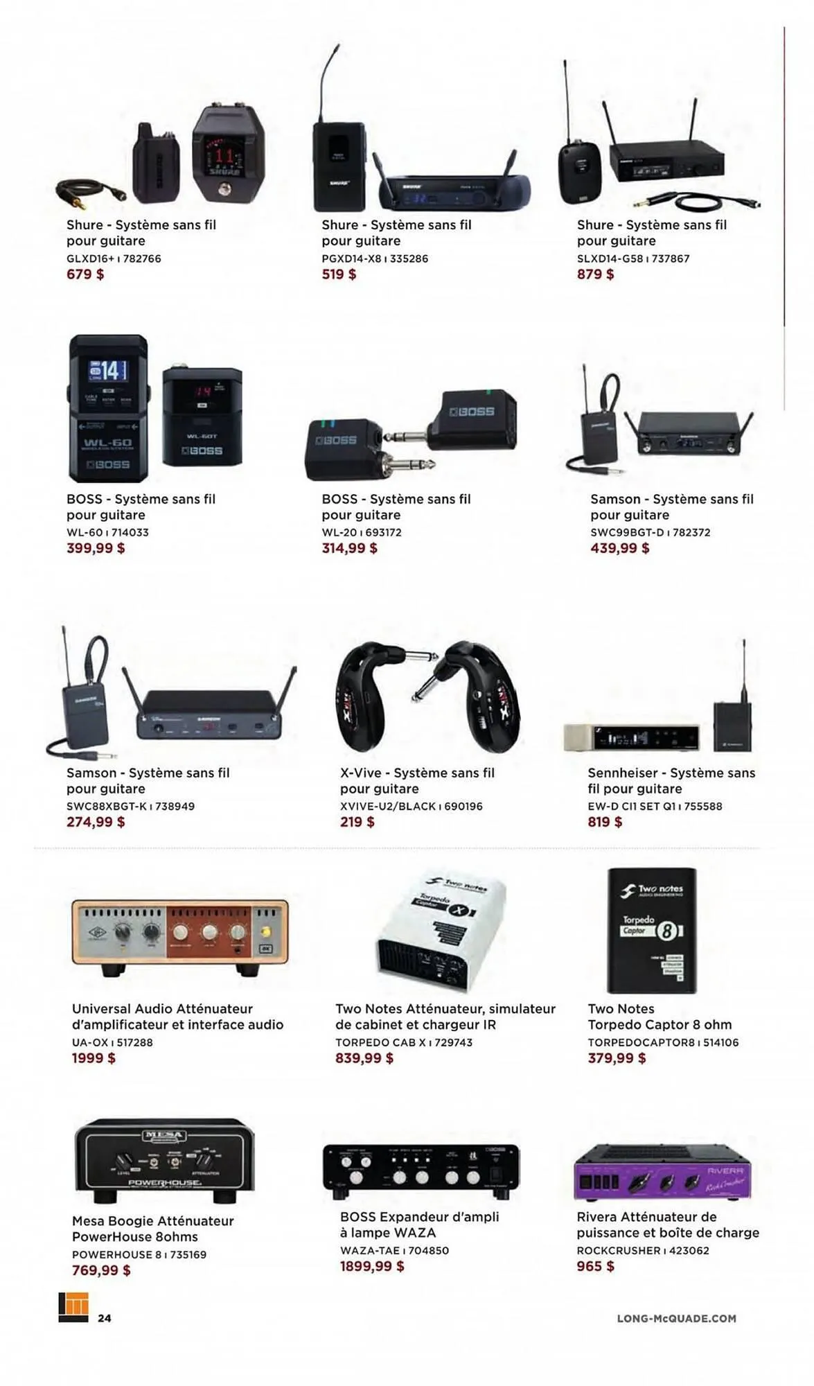 Long & McQuade flyer from November 3 to July 1 2024 - flyer page 24