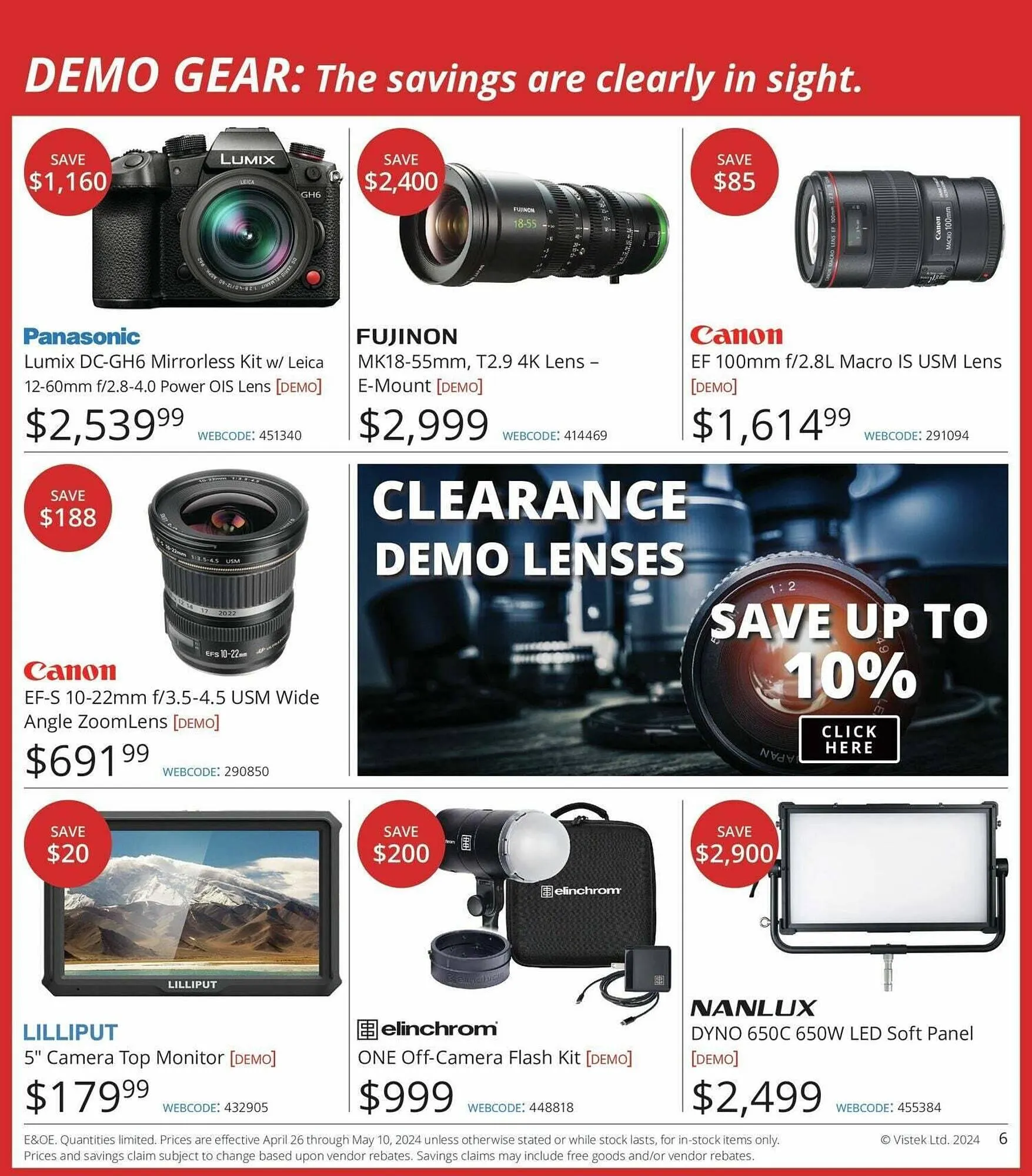 Vistek flyer from April 26 to May 3 2024 - flyer page 6