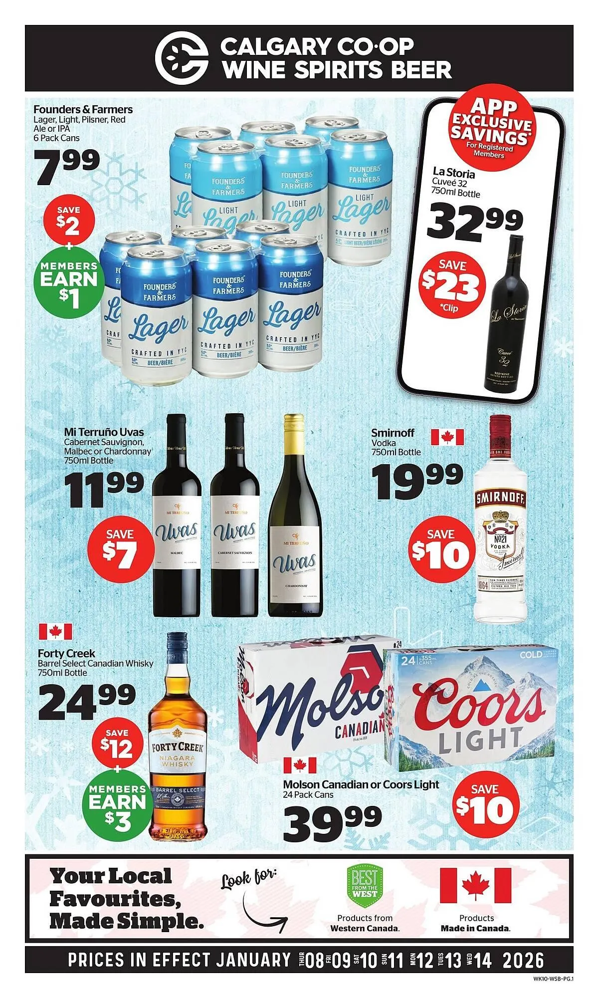 Calgary Co-op flyer from January 8 to January 14 2026 - flyer page 1