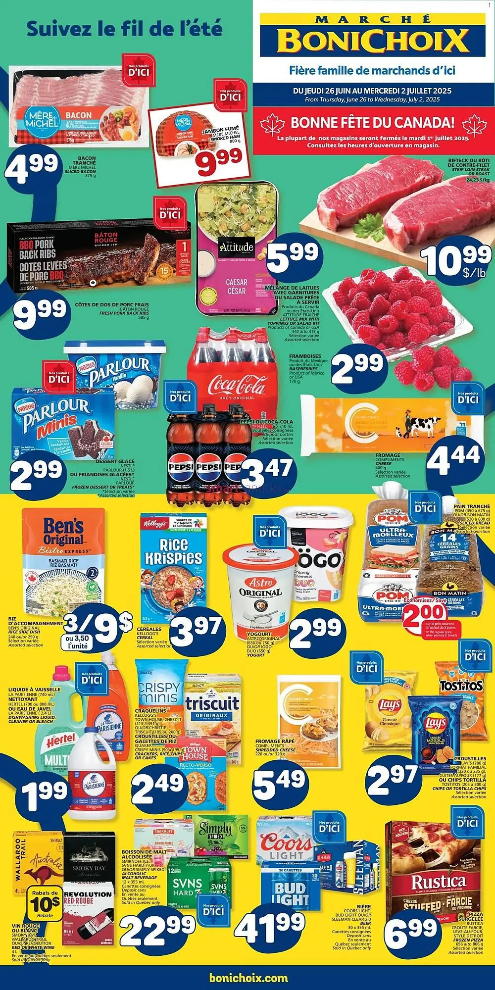 Marché Bonichoix flyer from June 26 to July 2 2025 - flyer page 1