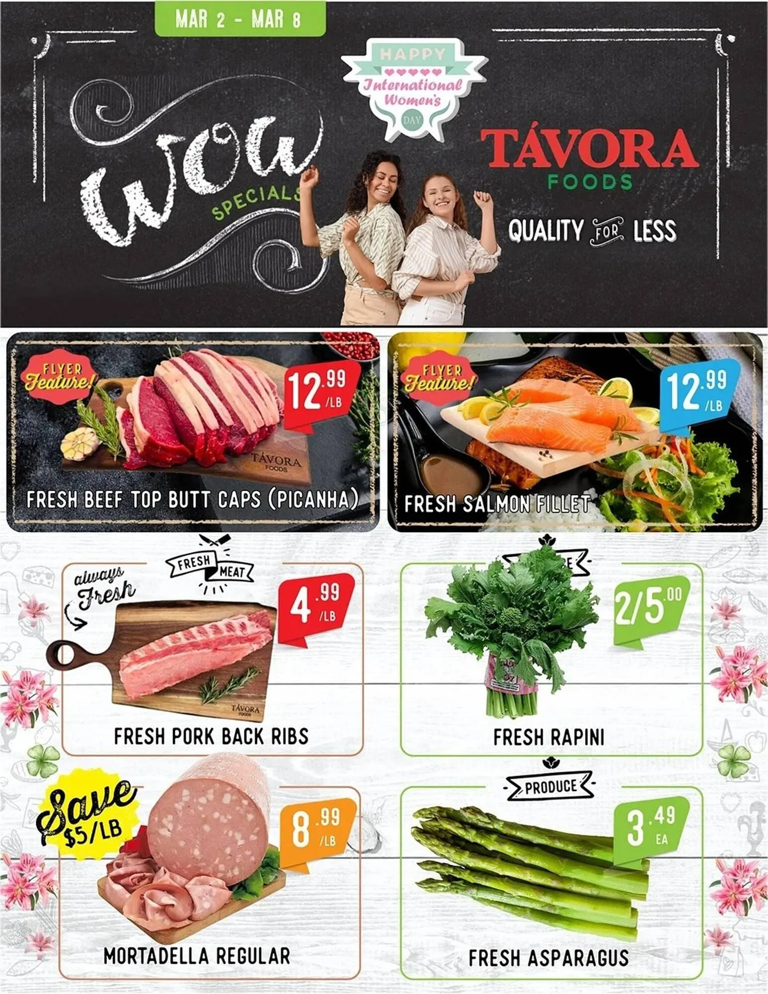 Tavora Foods flyer from March 2 to March 8 2026 - flyer page 1