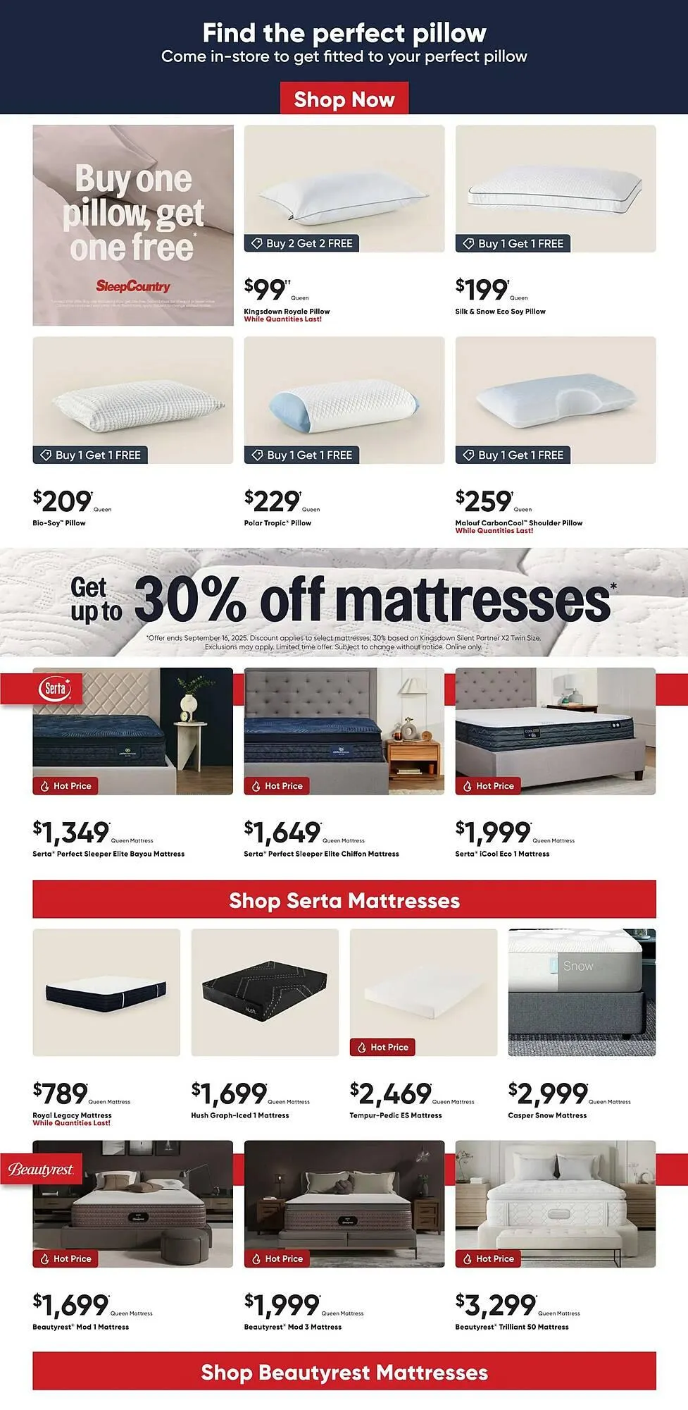 Sleep Country flyer from August 7 to August 13 2025 - flyer page 2